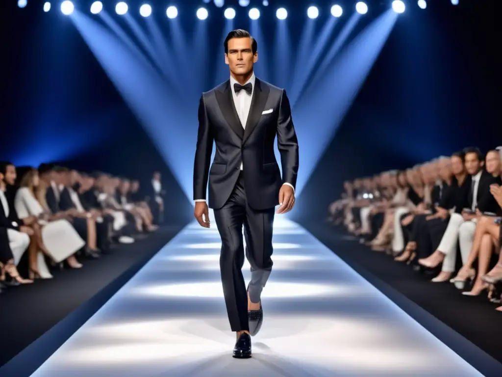 Elegancia masculina Giorgio Armani: Deslumbrante imagen 8k ultradetallada que captura la esencia de la influencia de Armani en la elegancia masculina