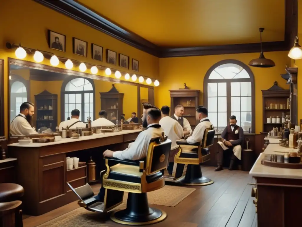 Barbería en la Época Dorada: Tendencias barberías siglo XIX