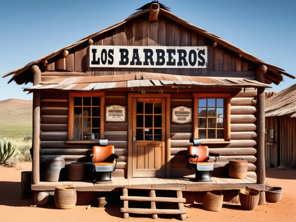 Tendencias de cuidado masculino en el Lejano Oeste: Barbería del Oeste llena de actividad y encanto vintage