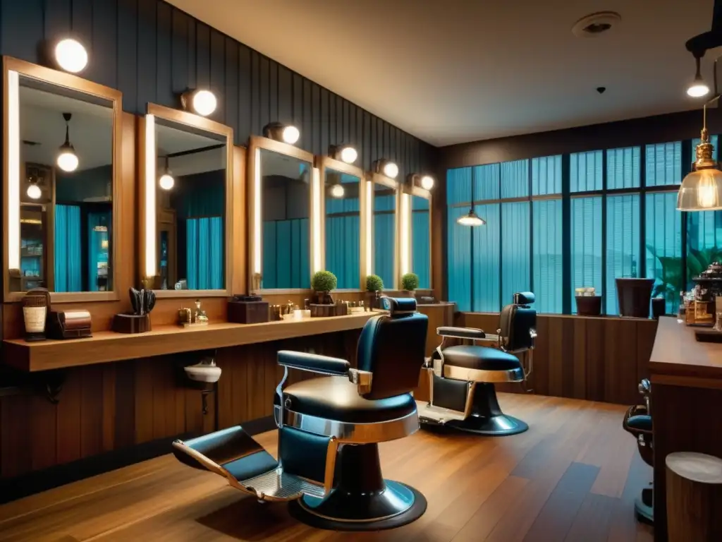 Tendencias barberías Singapur: barberos expertos, ambiente cálido y moderno, elementos vintage y retro, servicios personalizados