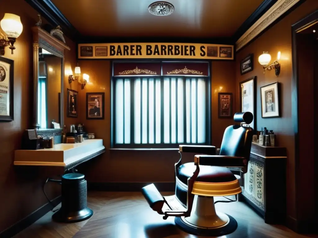 Tendencias barberías tradicionales Estambul: interior acogedor, silla elegante, historia y fusión, tradición y modernidad