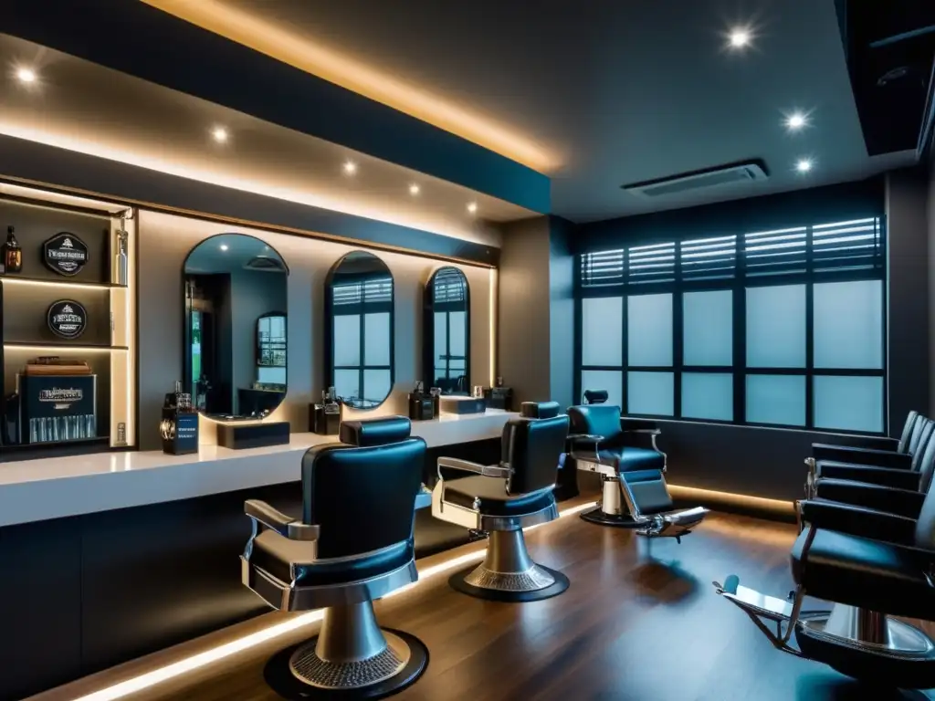 Tendencias barberías Bangkok emblemáticas en moderno y lujoso barbershop