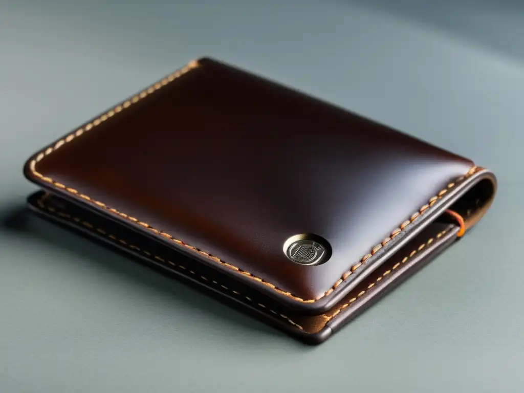 Cartera de cuero moderna y elegante para hombres: compartimentos y slots para tarjetas y dinero