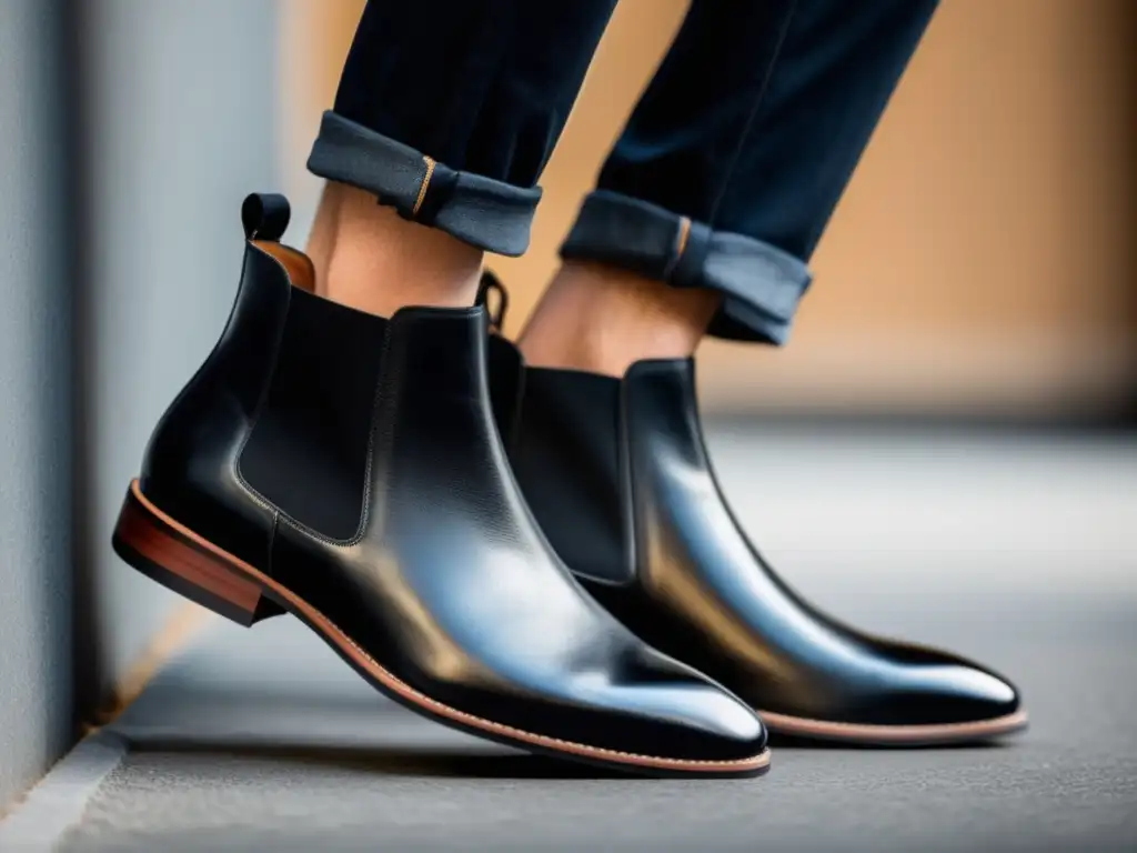 Botas Chelsea para hombres: Guía de estilo, elegantes y modernas, de cuero negro premium, con silueta delgada y detalles impecables