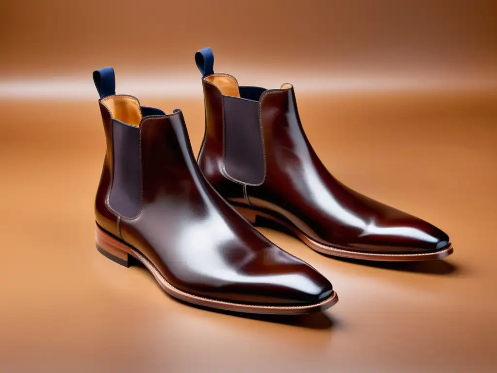 Botas Chelsea para hombres: Detalles excepcionales en cuero marrón chocolate, con elegante perfil, suela de goma duradera y tacón apilado