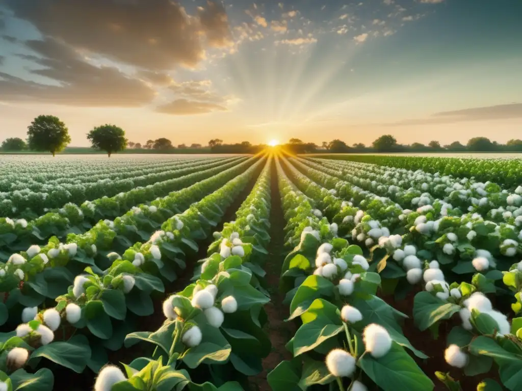 Impacto ambiental industria textil: campo de algodón sostenible