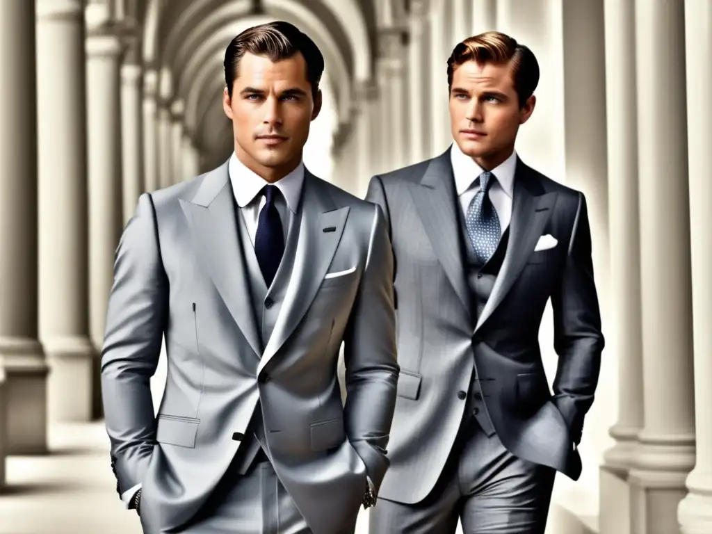 Moda masculina literatura: representación artística de Christian Grey y Jay Gatsby, influencia en tendencias de moda masculina