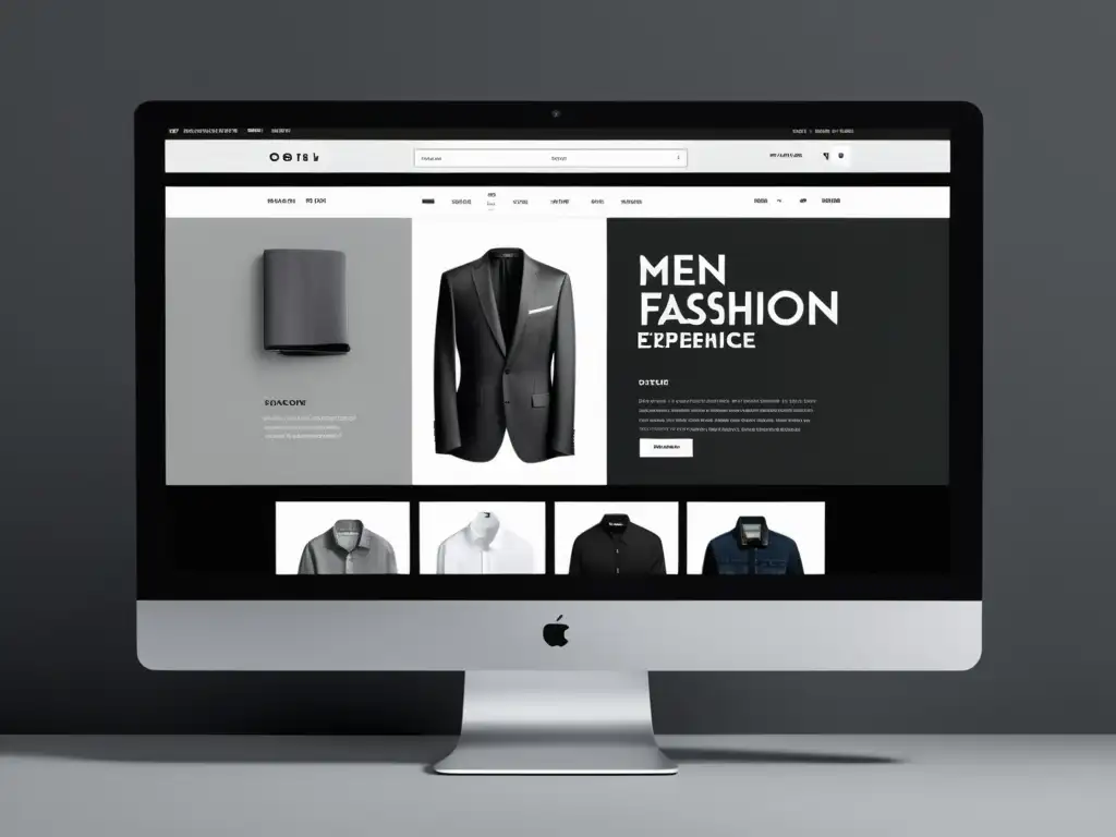 Tiendas online moda masculina: experiencia moderna y sofisticada en una imagen de alta resolución