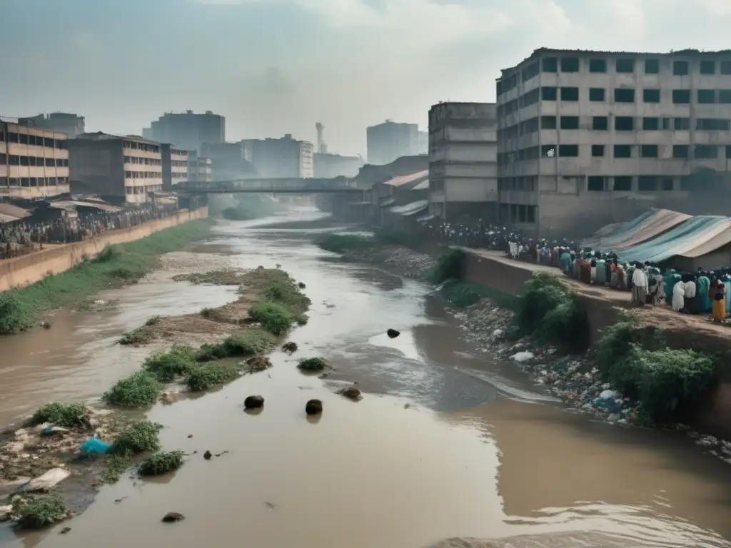 Impacto ambiental moda rápida: Río contaminado, trabajadores protestan, condiciones precarias