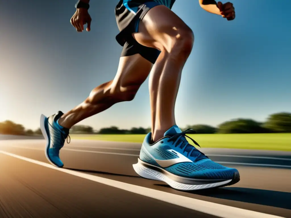 Corredor con zapatillas de running: beneficios de invertir en alto rendimiento