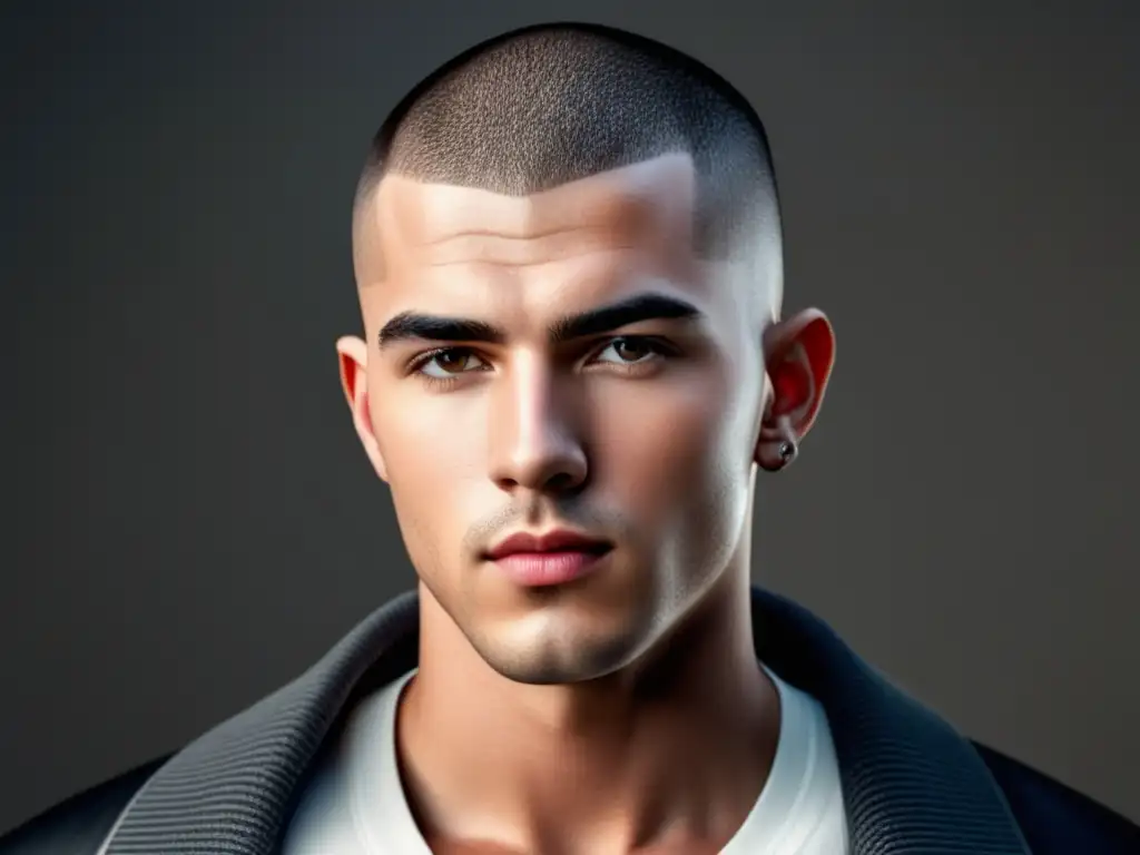 Corte de pelo estilo buzz cut masculino moderno