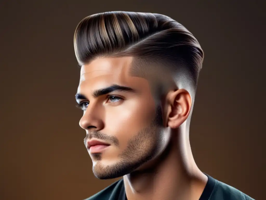 Tendencias de corte de pelo masculino: modelo masculino moderno con 