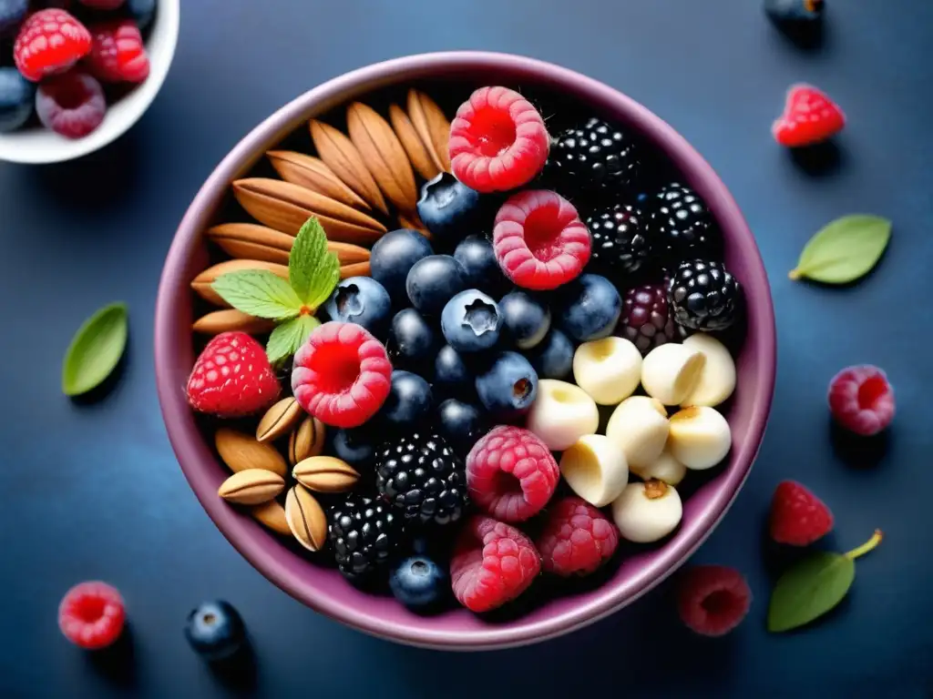 Bowl de frutas y frutos secos: antioxidantes para el cerebro