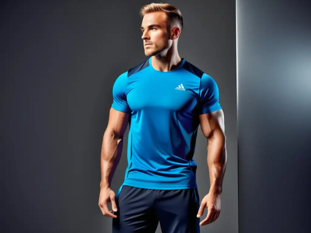 Ropa técnica para deporte masculino en acción