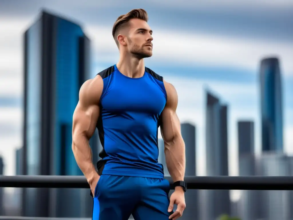 Consejos para combinar ropa deportiva y estilo masculino: atleta urbano en ropa funcional y moderna