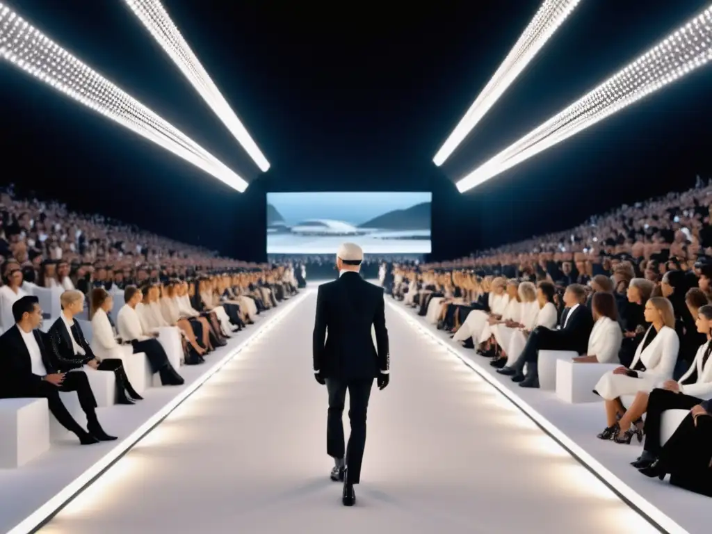 Desfile de moda con influencia Karl Lagerfeld, moda masculina