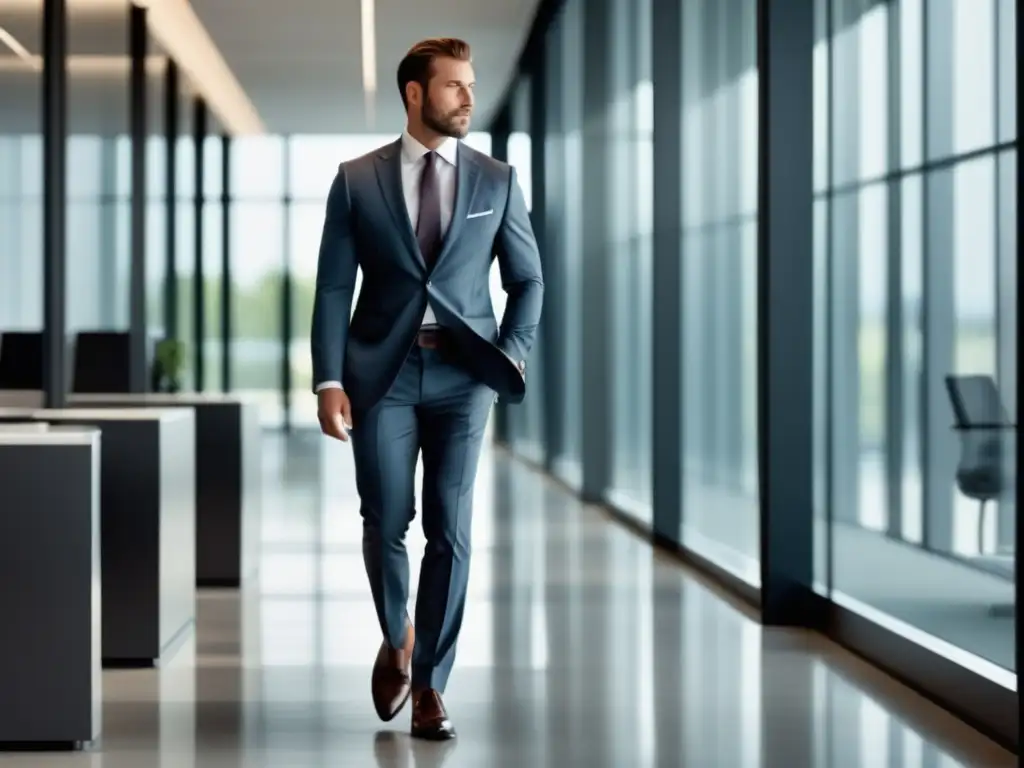 Ejemplo de moda masculina corporativa sin errores