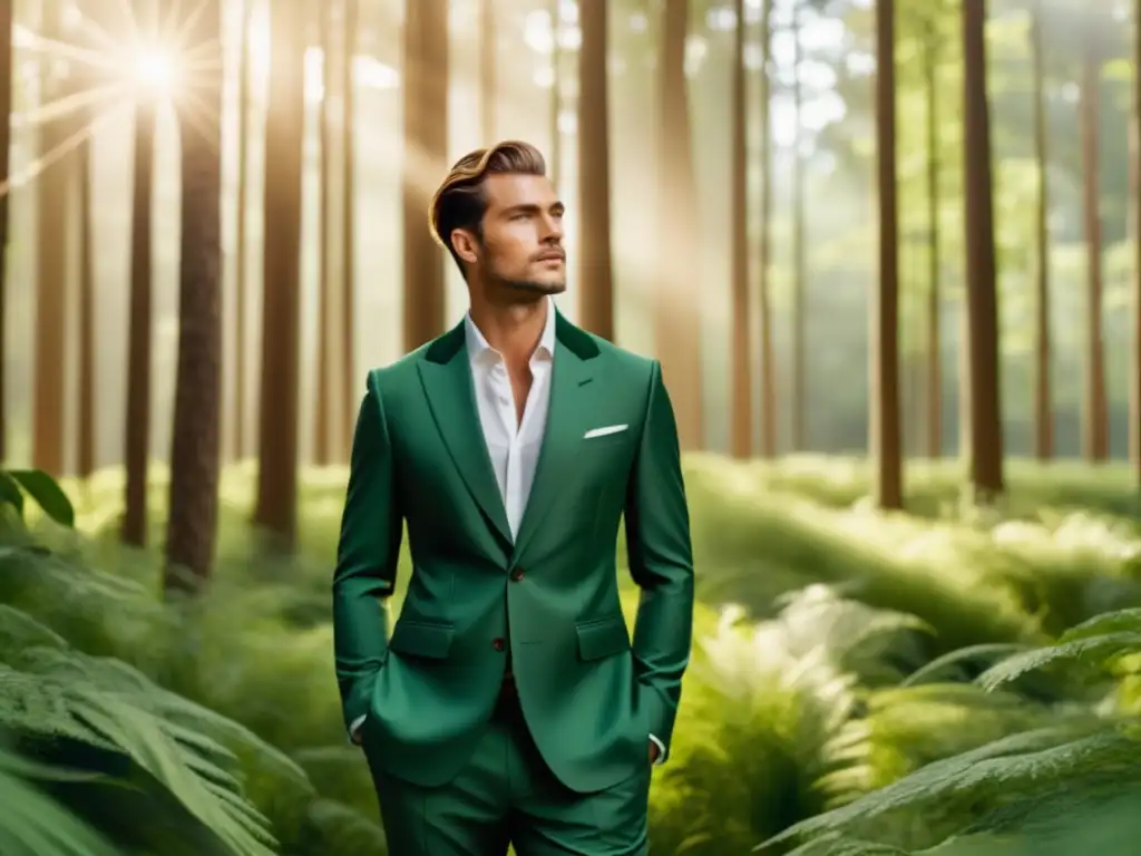 Moda masculina: Importancia materiales sostenibles, elegancia y armonía con la naturaleza