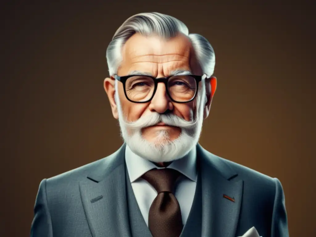 Hombre elegante con gafas clásicas y estilo sofisticado