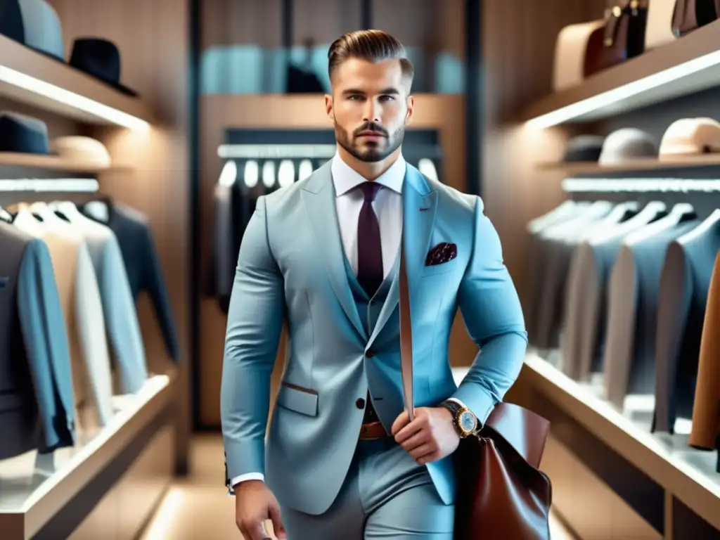 Moda masculina: Tienda elegante con ropa y accesorios de calidad para cuidado personal masculino efectivo con Ecommerce