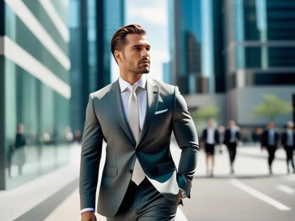 Hombre bien vestido en ambiente urbano, tendencias moda masculina 2022