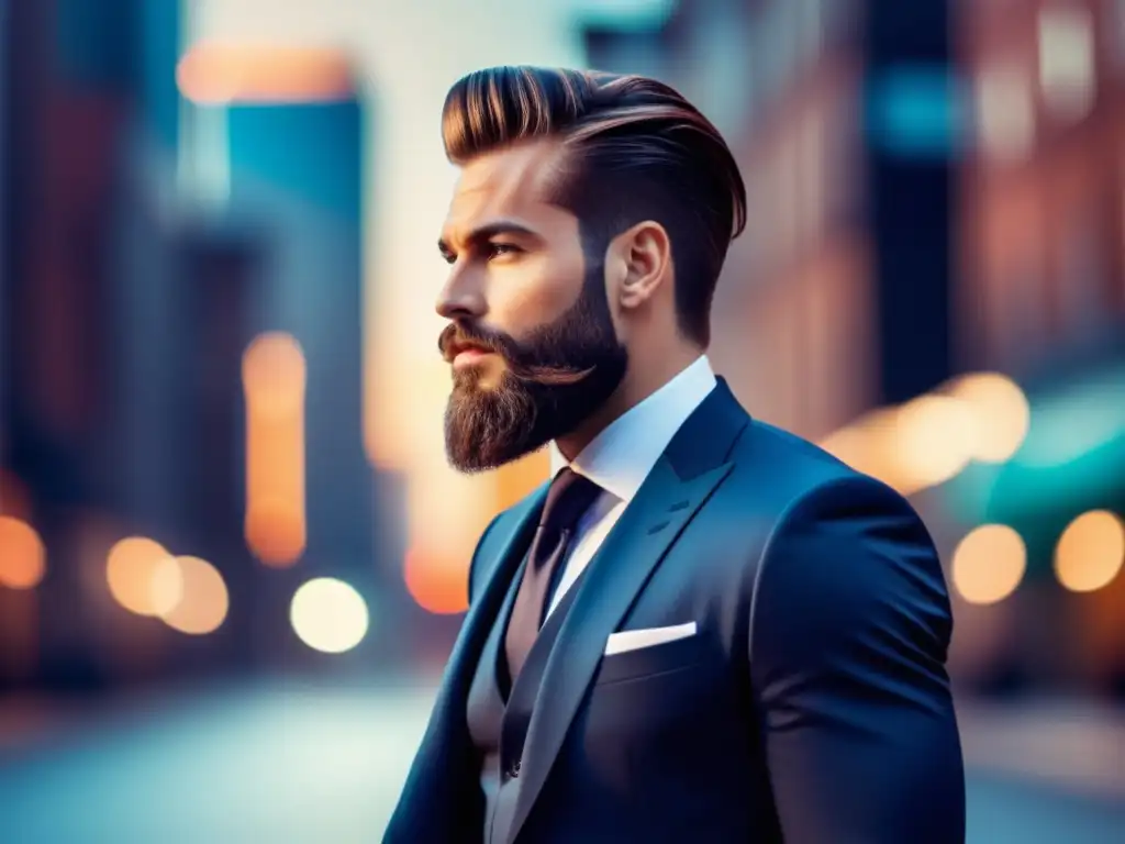 Fotografiar looks masculinos con estilo: Hombre elegante y sofisticado en ambiente urbano, transmitiendo confianza y atención a los detalles