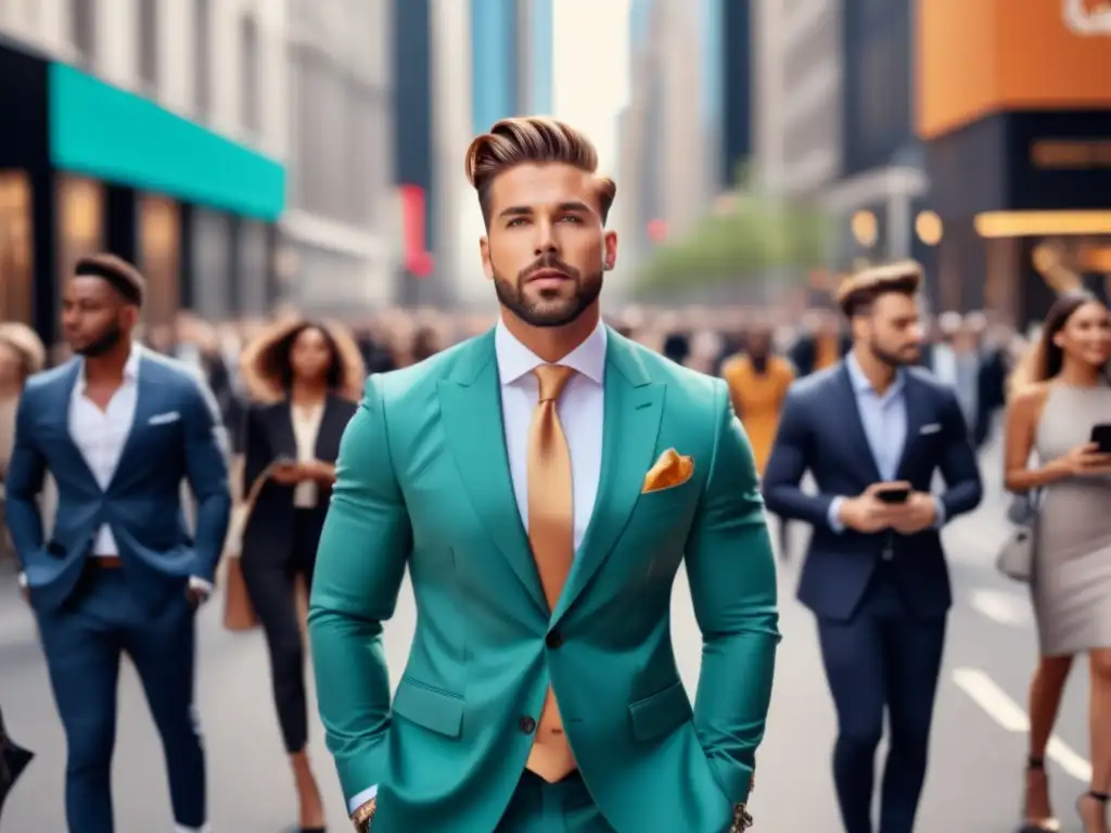 Influencer masculino en la ciudad, moda masculina histórica