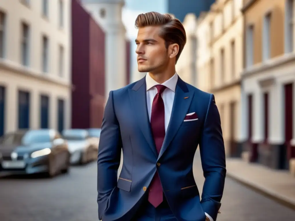 Moda masculina: joven elegante combina colores clásicos en atuendo impecable