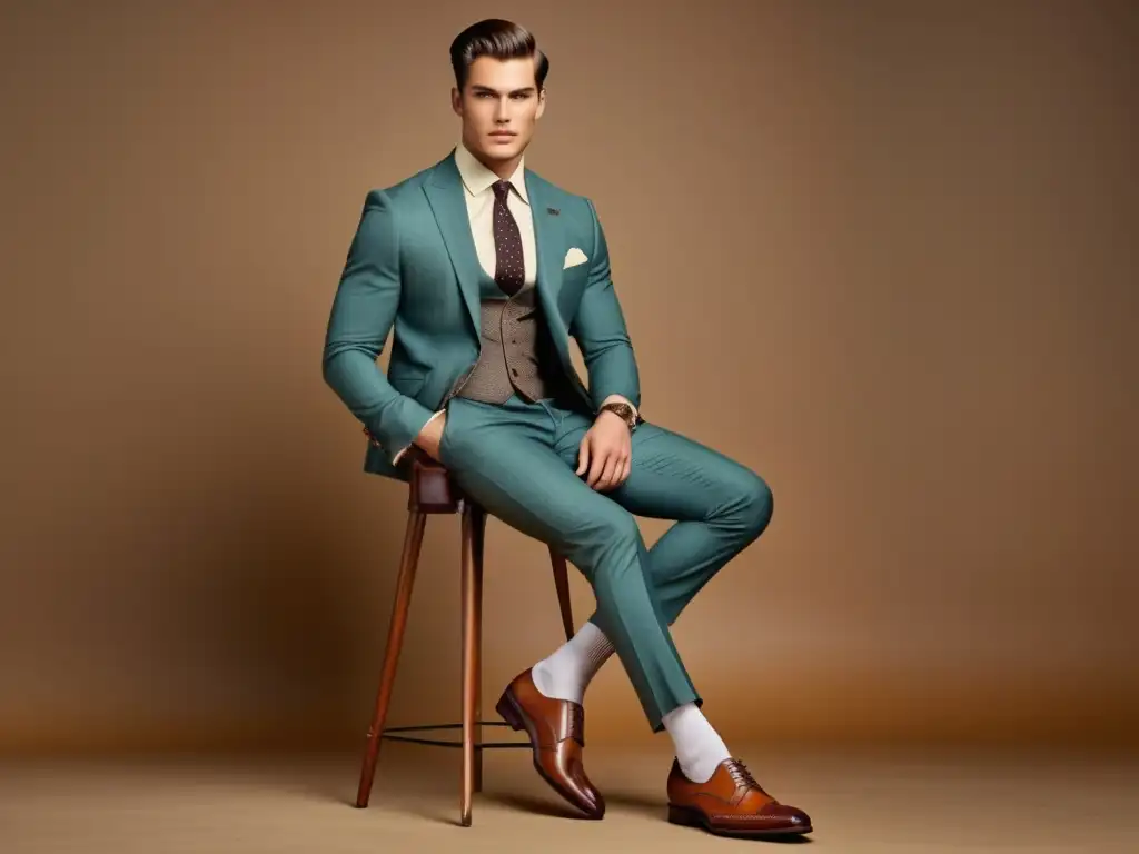 Incorporación de zapatos vintage al estilo masculino con elegancia y sofisticación en la ciudad