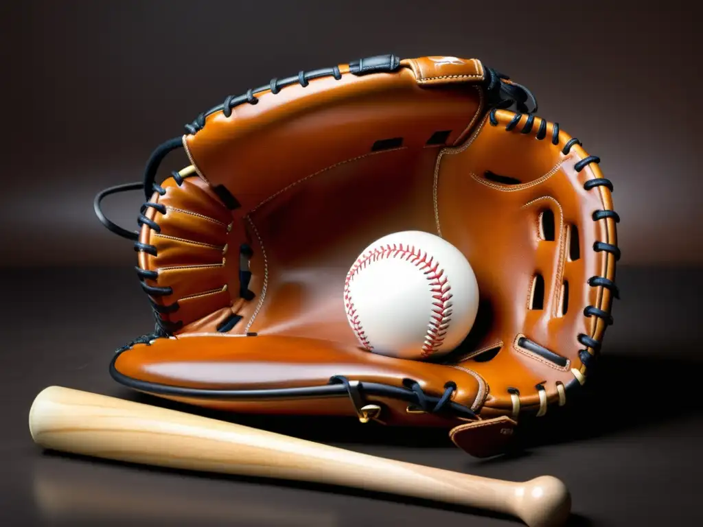 Equipamiento de béisbol moderno con guante, bate y casco de alta calidad