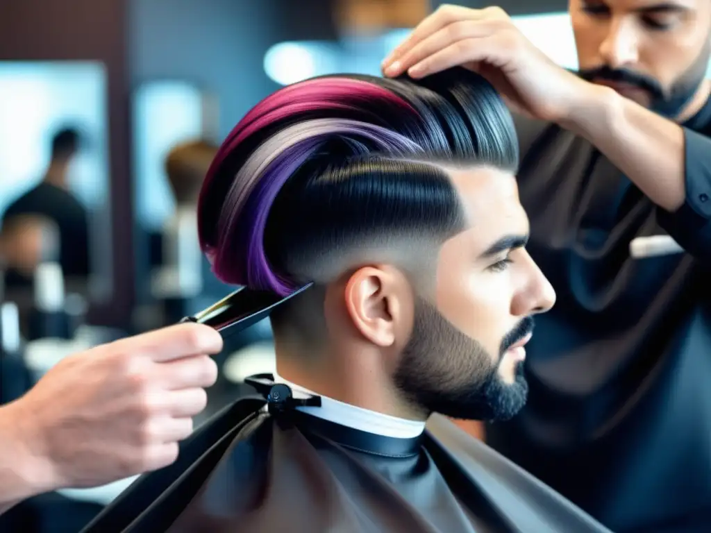 Estilista masculino experto aplicando tintes para cabello: guía completa