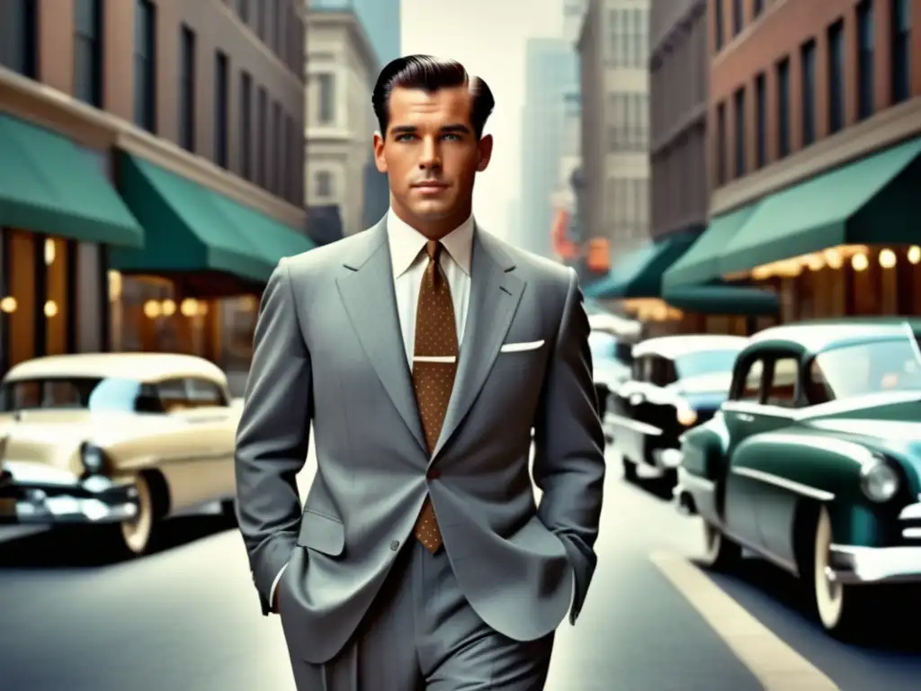 Hombre elegante moda años 50, tendencias moda masculina años 50