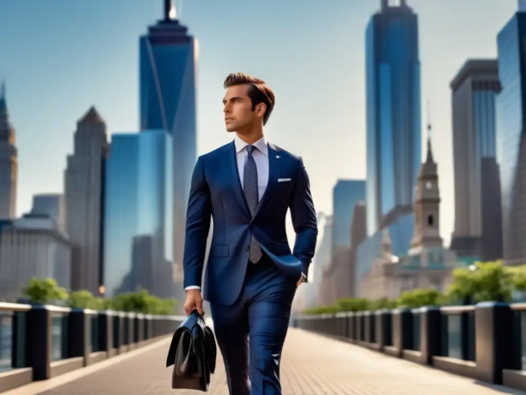 Importancia de la moda masculina: hombre elegante en la ciudad