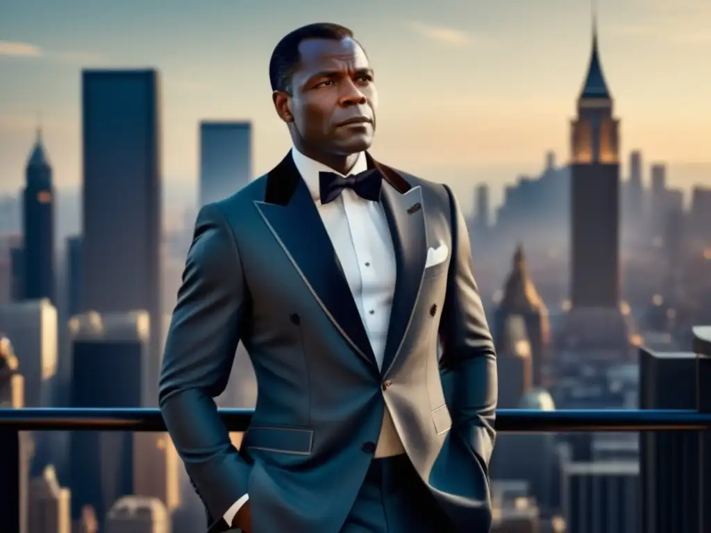 Moda masculina estilo Sidney Poitier: un traje impecable que captura elegancia y sofisticación en cada ocasión