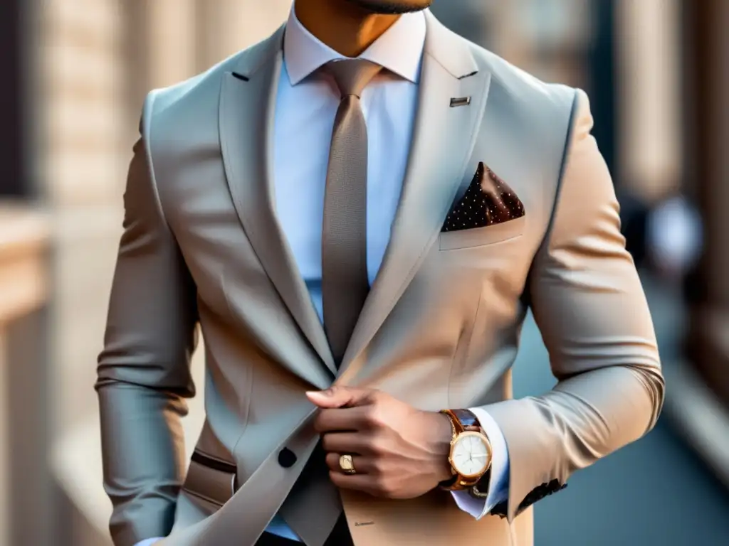 Moda masculina actual con accesorios de estilo y elegancia