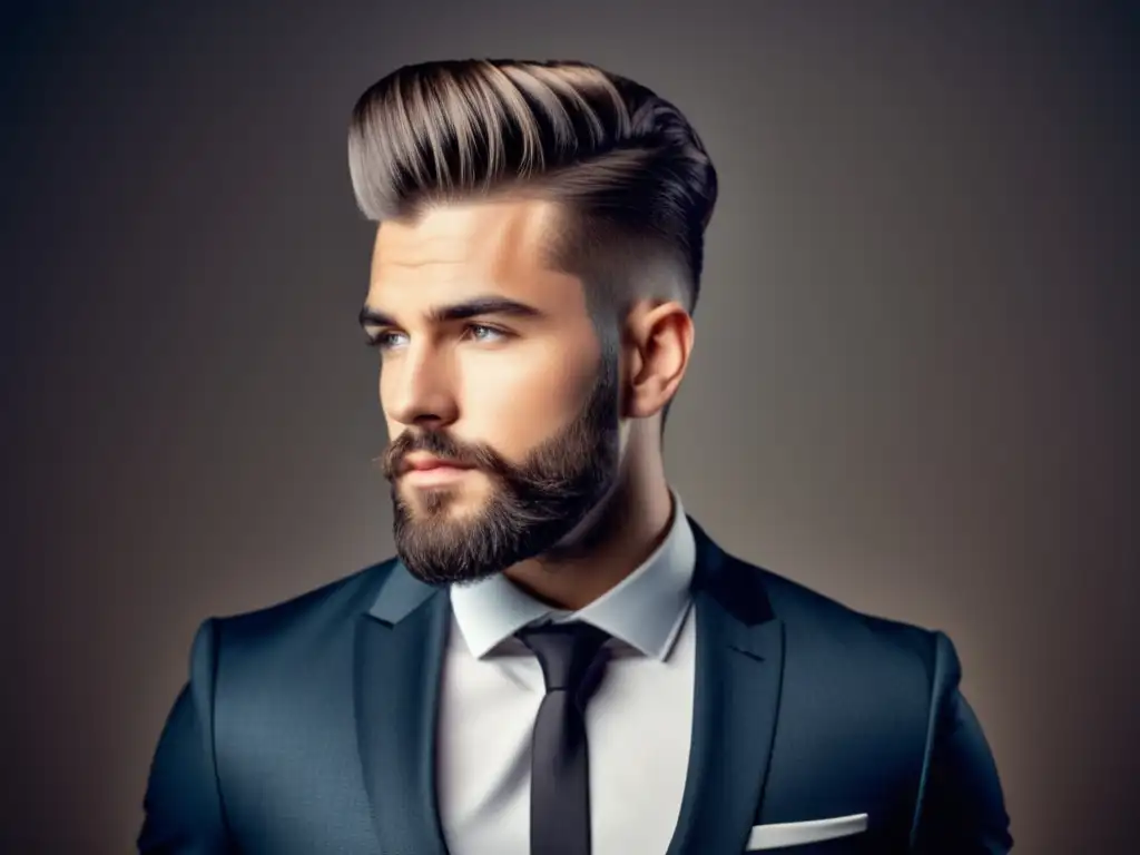 Corte de pelo masculino moderno en ambiente profesional