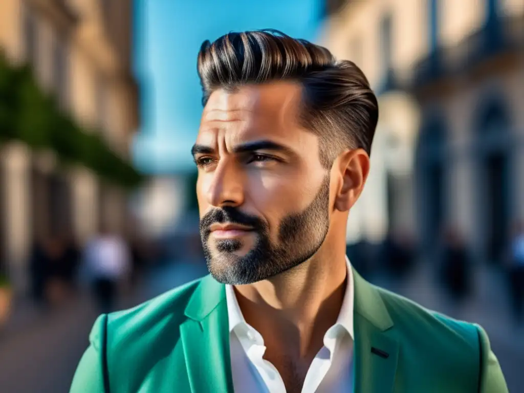 Hombre sofisticado, estilo masculino perfecto capturado