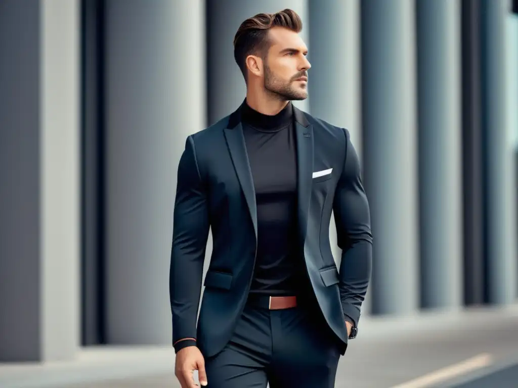 Hombre moderno con activewear y ropa formal