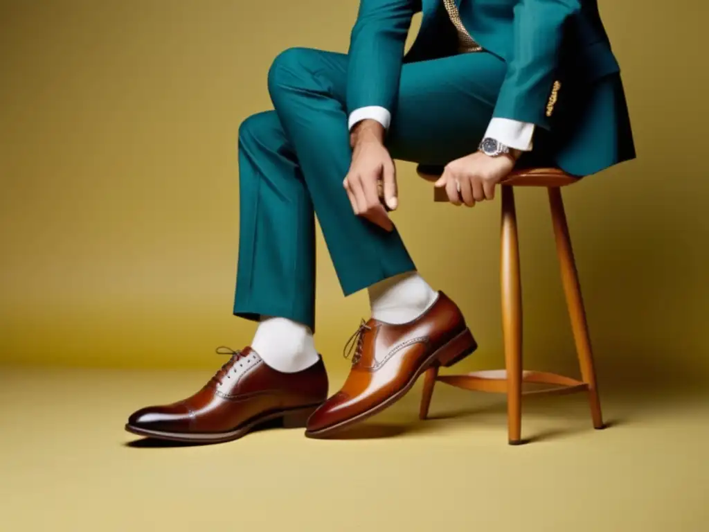 Incorporación de zapatos vintage al estilo masculino, armario organizado con prendas y accesorios elegantes