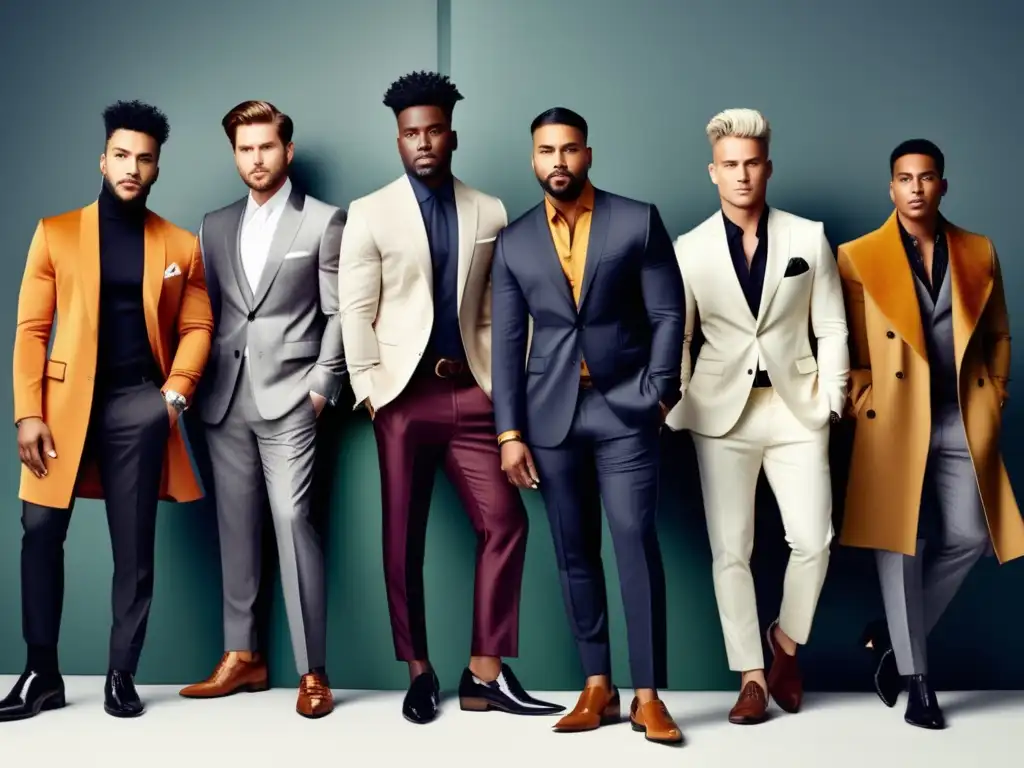 Hombres con estilo y diversidad en tendencias de moda masculina