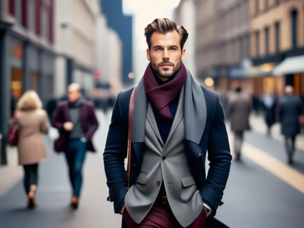 Hombre urbano con estilo, moda masculina para viaje urbano