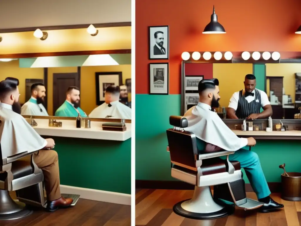 Evolución formación barbería a lo largo del tiempo