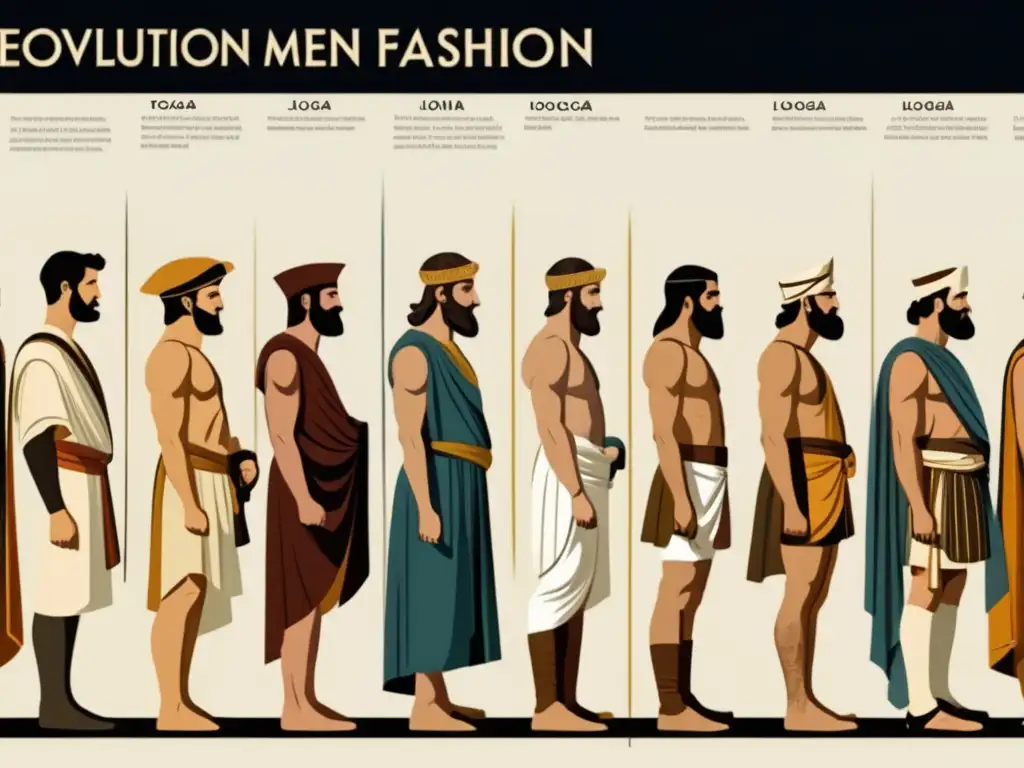 Influencia moda masculina: evolución histórica de la vestimenta, desde la antigüedad hasta la actualidad