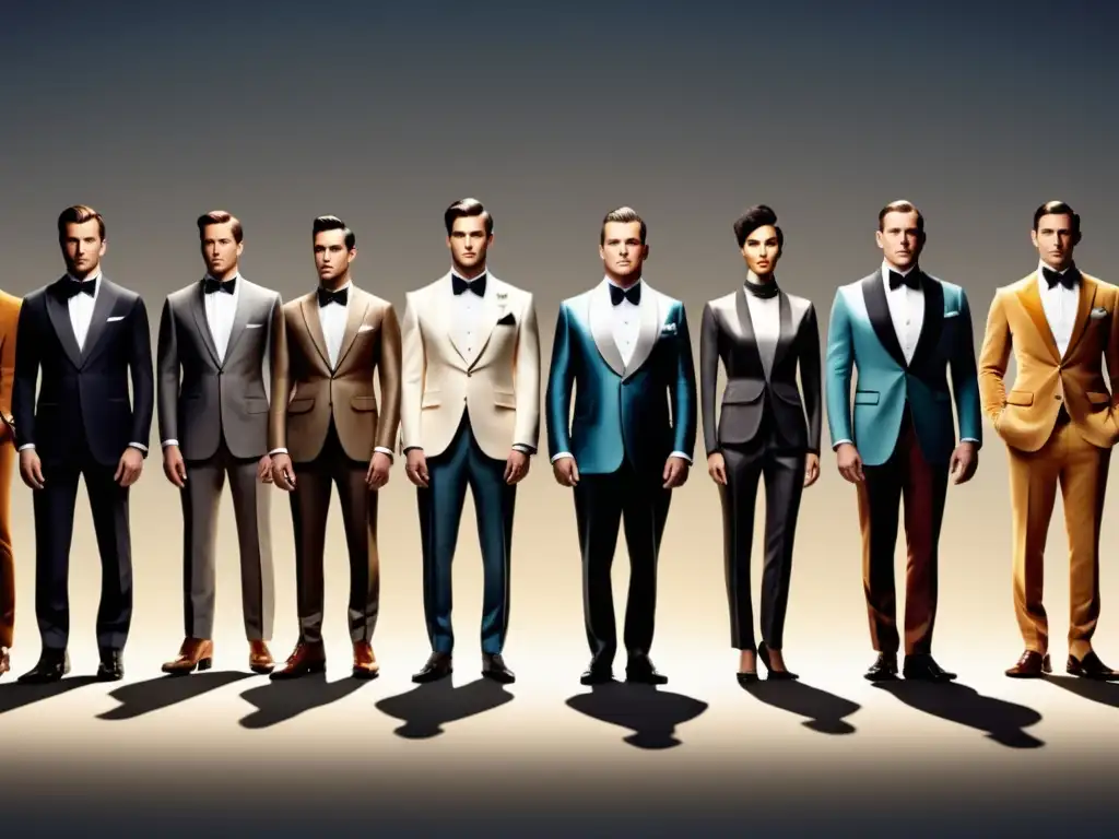 Evolución moda masculina: Dapper, suave, iconos de la moda masculina a lo largo de la historia en una pasarela moderna