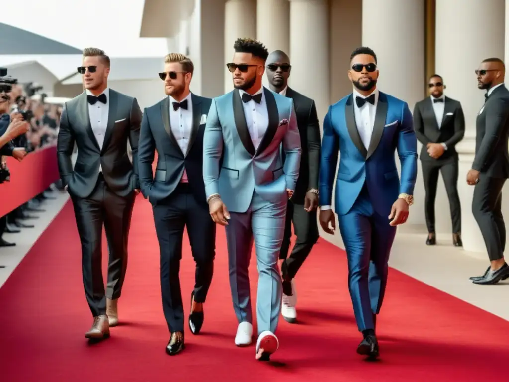 Tendencias de moda masculina futbolistas famosos en glamoroso evento