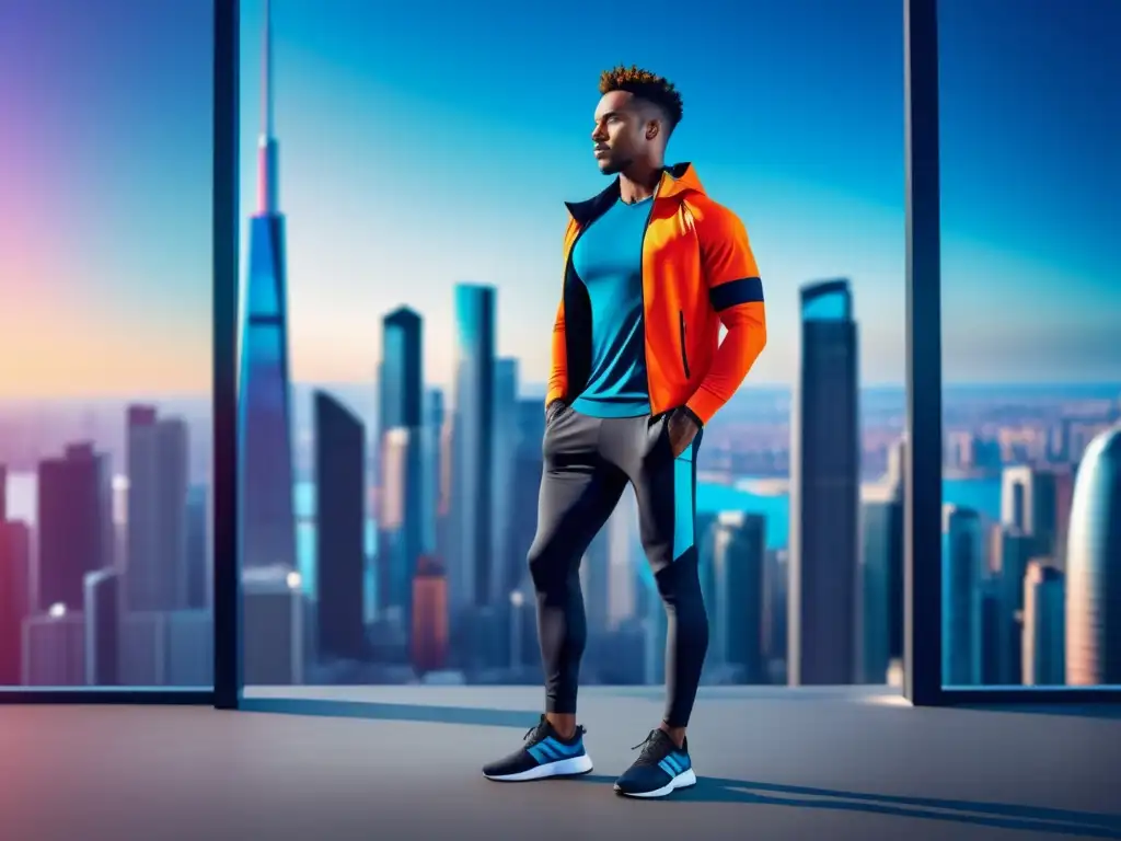 Activewear masculino para el confort y estilo en una imagen de atleta urbano