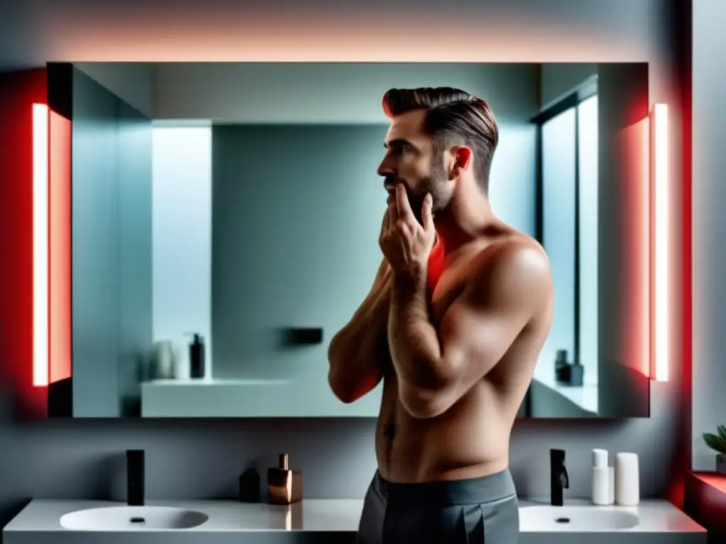 Guía para hombres con piel sensible en un baño moderno