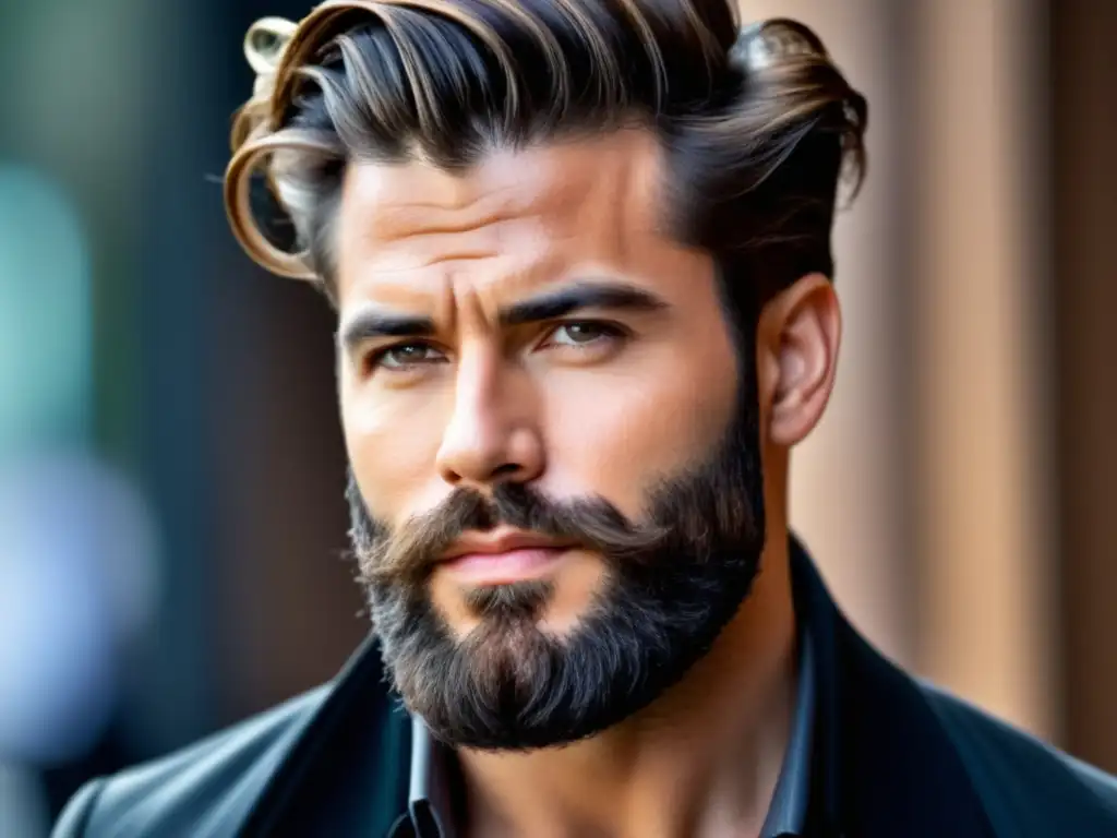 Peinado hombre con cabello grueso, estilo moderno