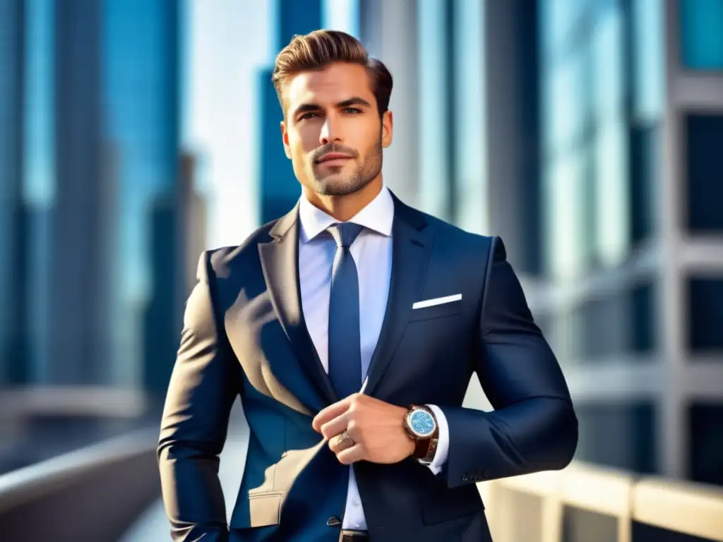 Hombre moderno y elegante con joyería masculina: beneficios de usarla