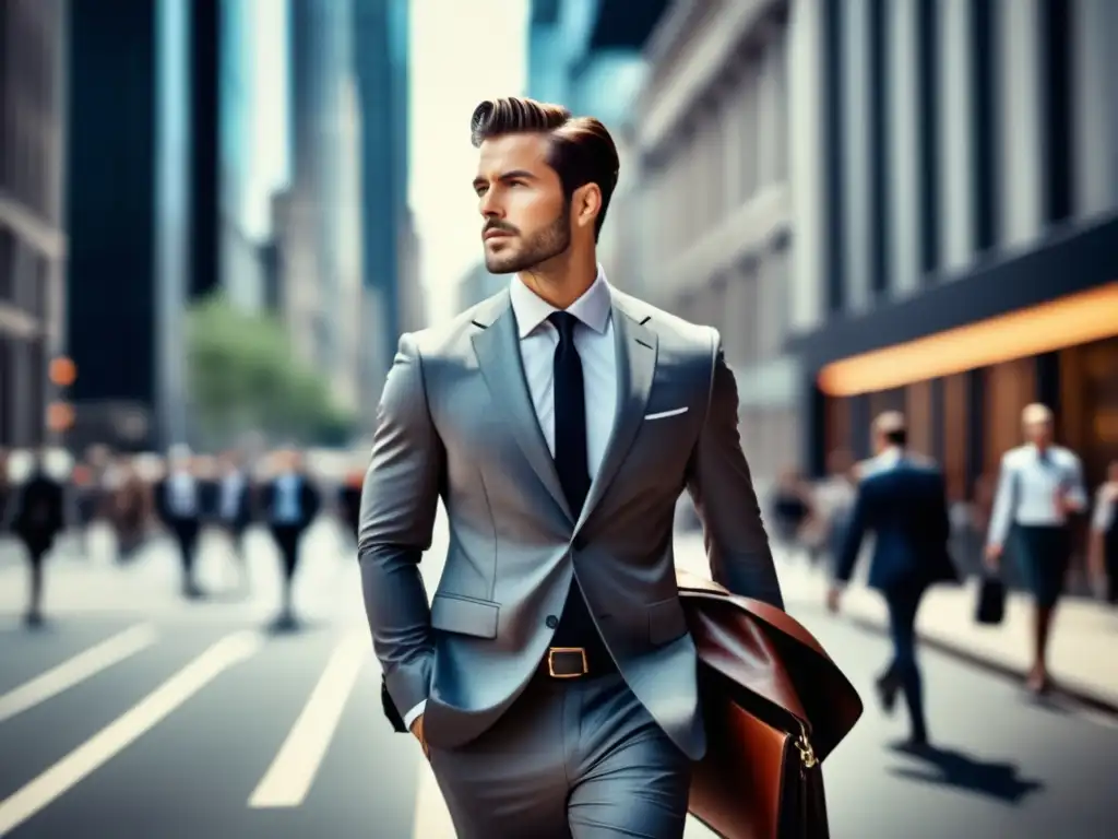 Hombre elegante en la ciudad, moda y consejos para hombres con poco tiempo